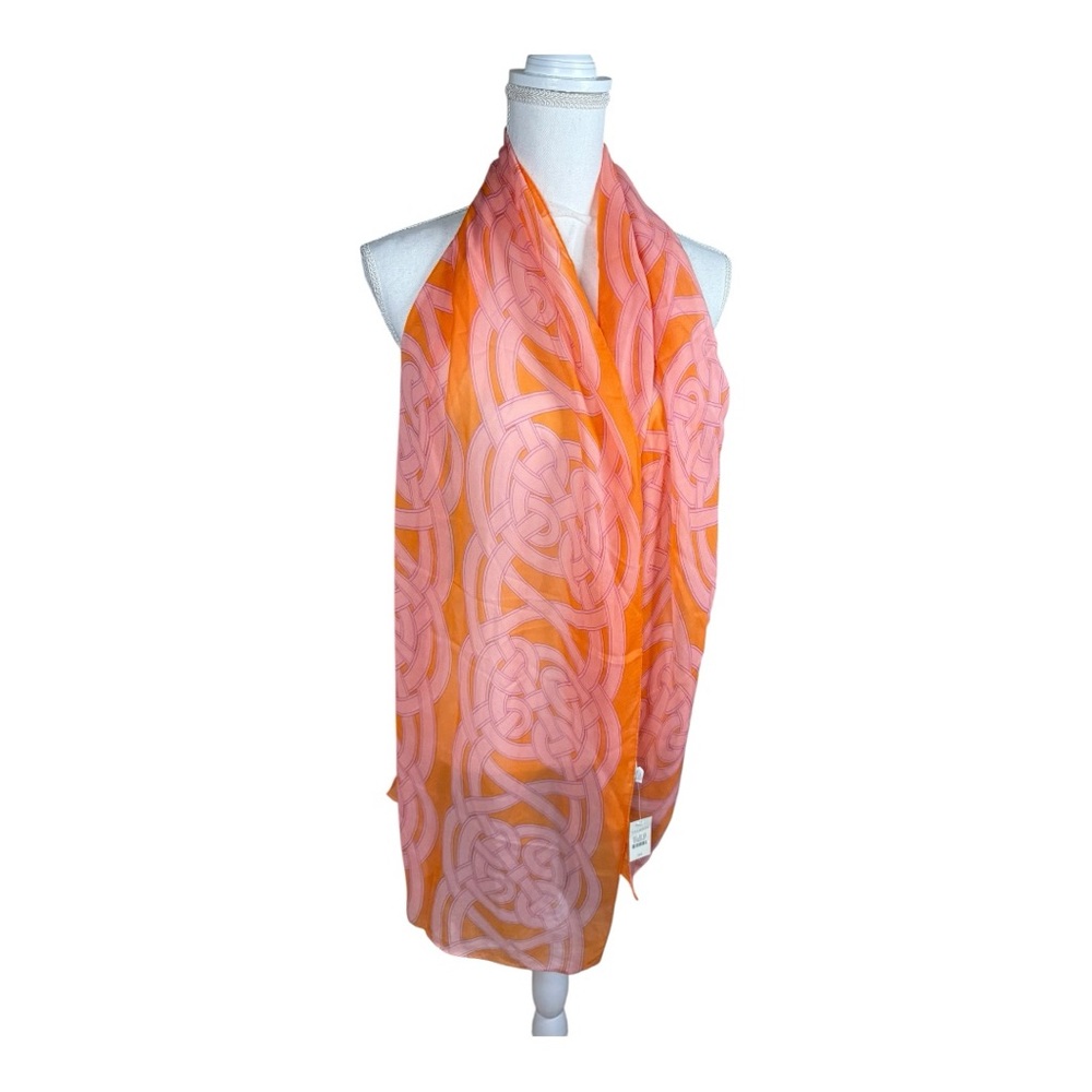 NWT‎ Talbots Orange and Pink Scarf